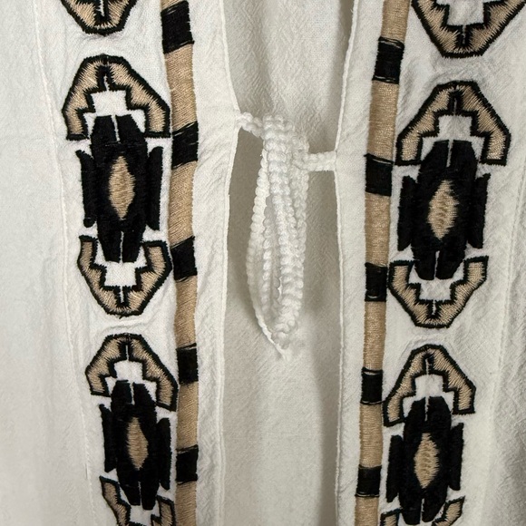 RD + Koko Shirt Jacket Embroidered Boho Blouse Peasant Festival Renaissance - Picture 5 of 9